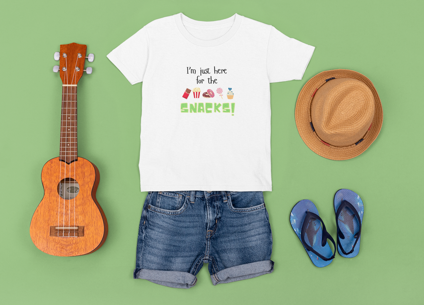 I'm Just Here for the Snacks - Toddler Tee
