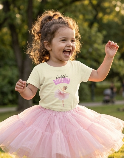 pink ballerina shirt for girls