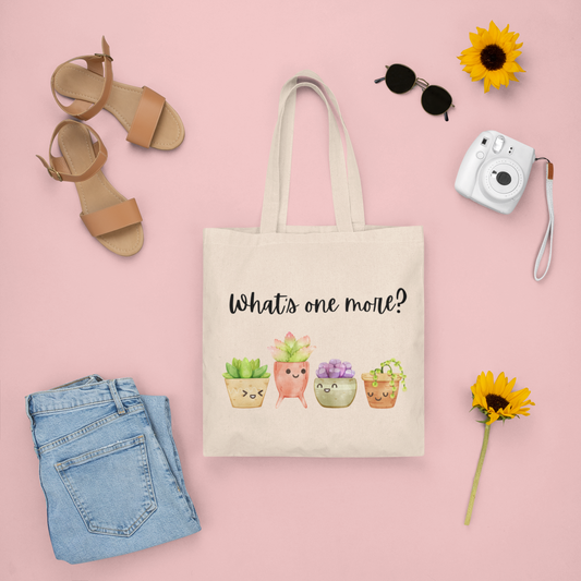 What's one more! Cotton Canva Tote Bag