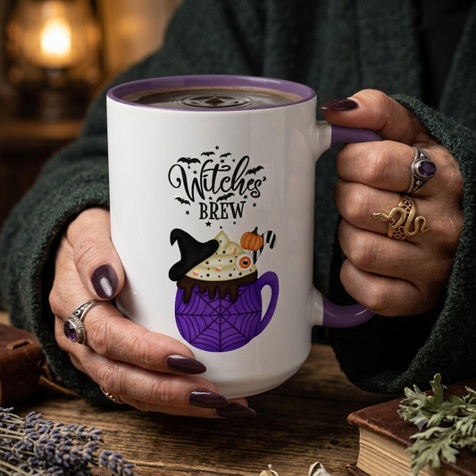 Witches Brew Coffee Mug – Halloween Accent 11/15oz