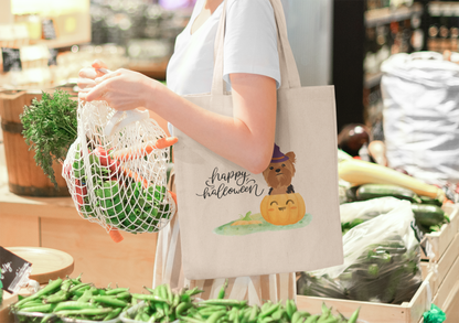 Halloween Yorkshire Dog Tote Bag