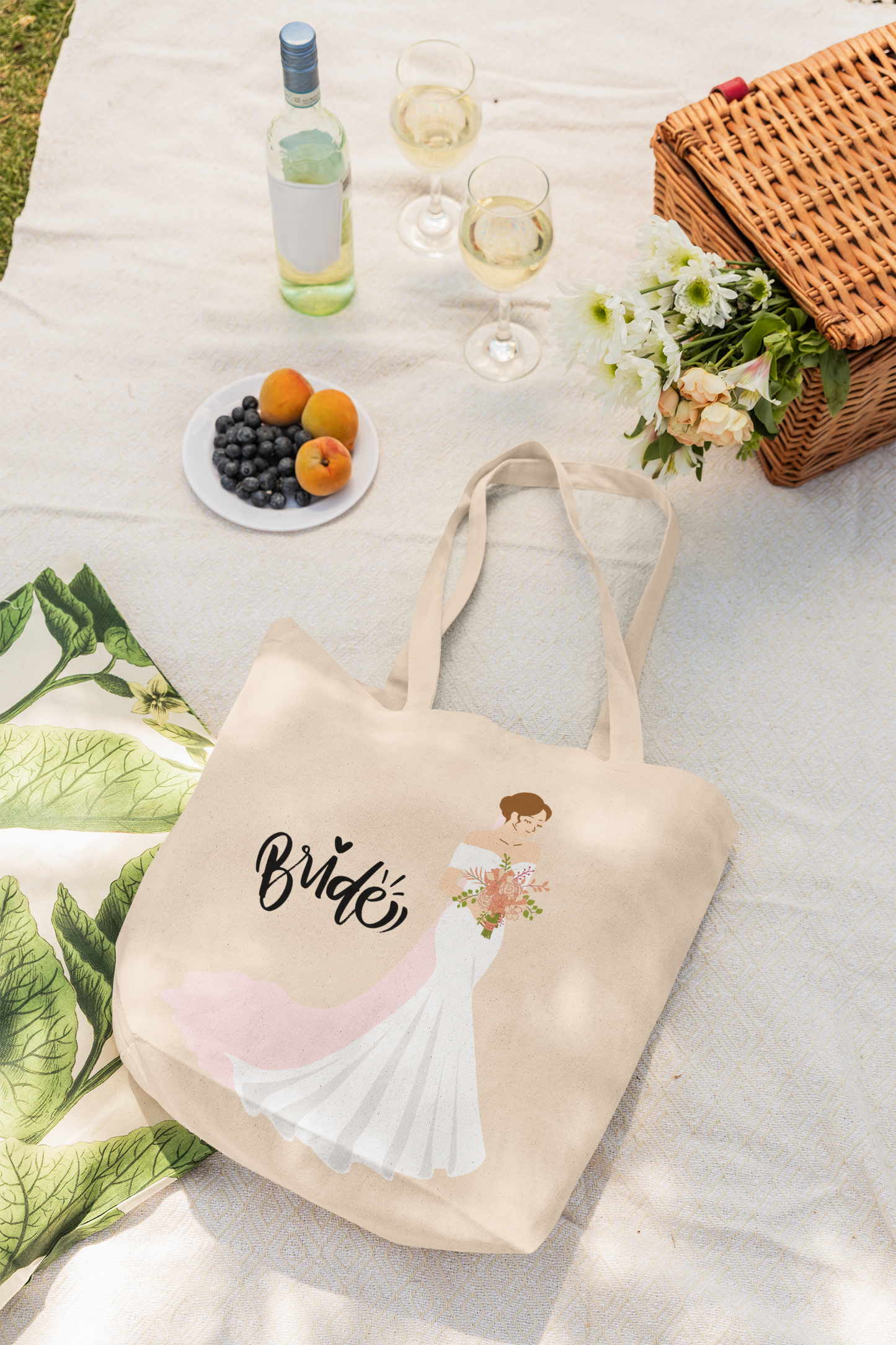 Bride Natural Tote Bag