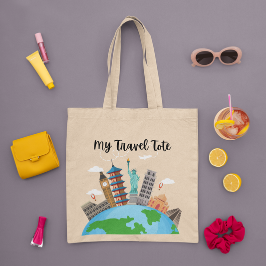 My Travel Bag Cotton Canva Tote Bag